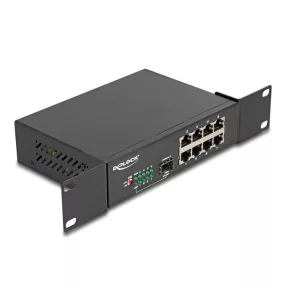   Delock 10" Gigabit Ethernet-kapcsoló, 8 port + 1 SFP (DL-88064)