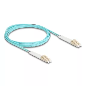   Delock Üvegszálas optikai kábel LC Duplex - LC Duplex egyszerű többszörös, OM3 hajlított, 2 m (DL-88080)