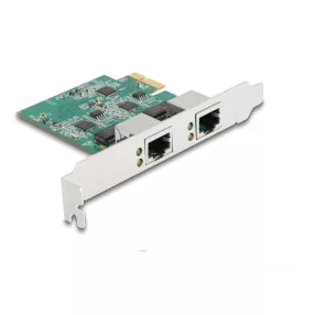   Delock PCI Express x1 kártya - 2 x RJ45 2,5 Gigabit LAN (DL-88101)