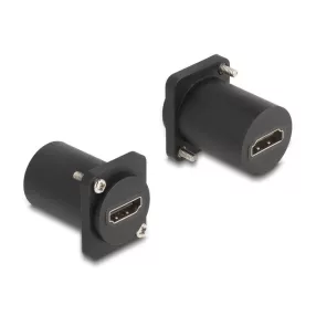   Delock D-típusú Modul HDMI 8K 60Hz anya   anya csavarokkal fekete (DL-88109)