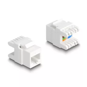   Delock Eszközmentes, borított Keystone modul RJ45 anya - LSA Cat.6A mini (DL-88131)