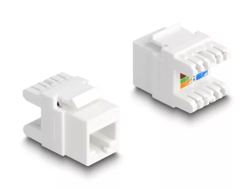 Delock Eszközmentes, borított Keystone modul RJ45 anya - LSA Cat.6A mini (DL-88131)