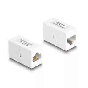   Delock Adapter RJ45 anya - RJ45 anya Cat.6 UTP, fehér (DL-88133)