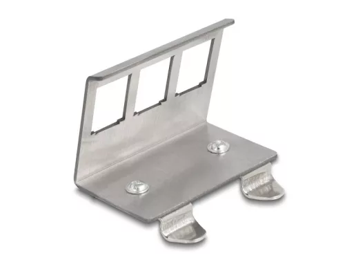 Delock Keystone fém rögzítőelem 3 porton DIN-sínhez (DL-88139)