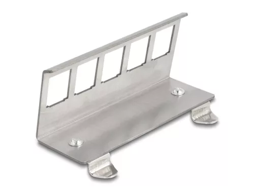 Delock Keystone fém rögzítőelem 5 porton DIN-sínhez (DL-88141)
