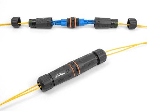 Delock Optikai szálas kábel csatlakoztató SC Duplex anya - SC Duplex anya APC M20 cérnával IP68 por és vízhatlan