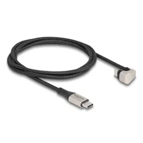   Delock USB 2.0 Kábel USB Type-C  apa - apa 180 -ban hajlított 1 m PD 3.0 60 W (DL-88159)