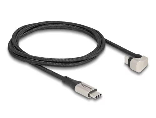 Delock USB 2.0 Kábel USB Type-C  apa - apa 180 -ban hajlított 2 m PD 60 W (DL-88160)