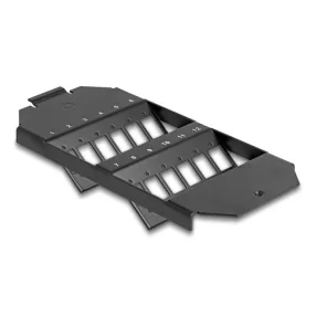   Delock Optikai szálas foglalat 12 portos SC Simplex / LC Duplex párosítókhoz fekete (DL-88162)