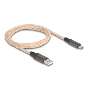   Delock USB 2.0 kábel A-típus - USB Type-C  RGB jelzéssel 1 m (DL-88164)