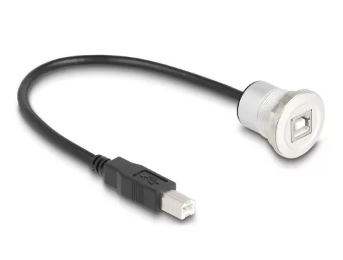 Delock USB 2.0 B-típusúbeépített anya kábelcsatlakozóval 30 cm, alumínium (DL-88182)