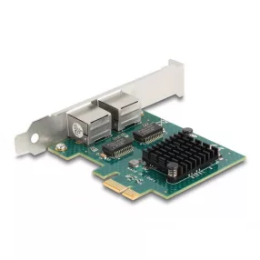   Delock PCI Express x1 kártya 2 x RJ45 Gigabit LAN BCM (DL-88205)