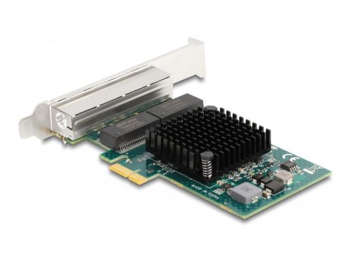 Delock PCI Express x1 kártya 4 x RJ45 Gigabit LAN BCM