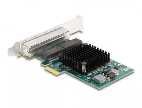 Delock PCI Express x1 kártya 4 x RJ45 Gigabit LAN BCM (DL-88207)