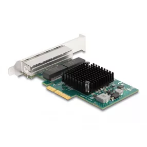   Delock PCI Express x4 kártya 4 x RJ45 Gigabit LAN BCM (DL-88208)