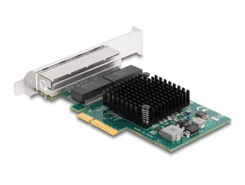 Delock PCI Express x4 kártya 4 x RJ45 Gigabit LAN BCM (DL-88208)