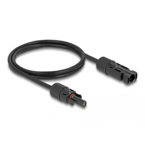 Delock DL4 Solar kábel 6 mm2 apa - anya 1 m fekete
