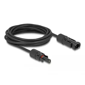Delock DL4 Solar kábel 6 mm2 apa - anya 5 m fekete