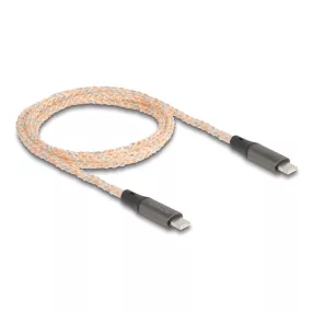   Delock USB 2.0 Kábel USB Type-C  apa - apa RGB jelzéssel, PD 3.0 100 W, 1,20 m (DL-88288)