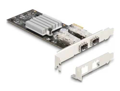 Delock PCI Express x1 Kártya - 2 x SFP bővítőhely Gigabit LAN (DL-88336)