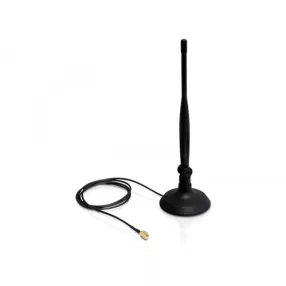   Delock SMA WLAN 4 dBi Antenna mágneses állvánnyal és hajlékony szerkezettel (DL-88413)