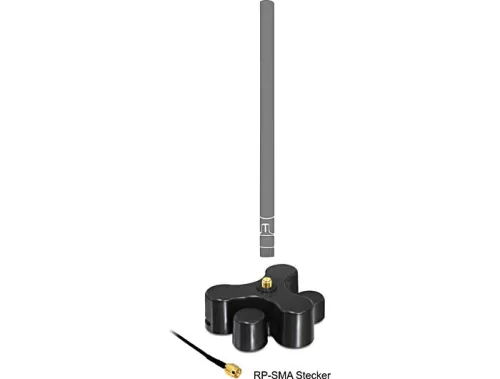 Delock RP-SMA anntenna alap, fekete (DL-88439)