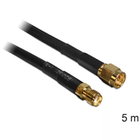 Delock SMA antenna kábel, low loss, 5 m CFD200 (DL-88444)