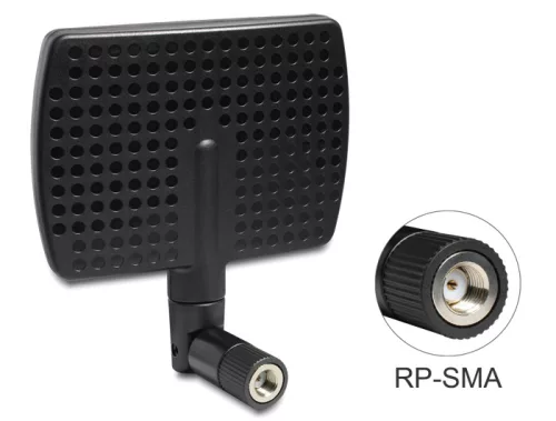 Delock WLAN antenna RP-SMA 802.11 a/b/g/n 5~7 dBi, irányítható csatlakozás (DL-88447)