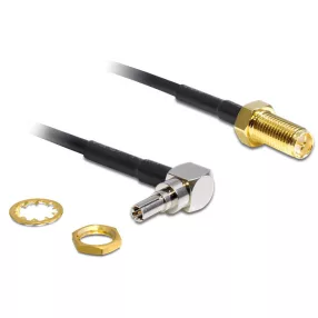   Delock adapter CRC-9 dugó 90  > RP-SMA Jack, 200 mm (DL-88465)