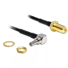   Delock adapter CRC-9 dugó 90  > SMA Jack, 200 mm (DL-88466)