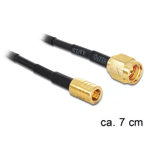   Delock SMA csatlakozódugó > SMB csatlakozódugó adapter, 70 mm (DL-88474)