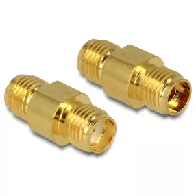   Delock adapter SMA jack > SMA jack, 17,15 mm, aranyozott (DL-88478)