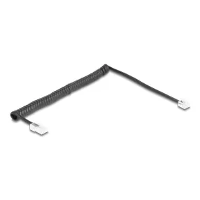   Delock Telefon csavart kábel RJ11 apa - RJ45 apa fekete színű 2 m (DL-88479)