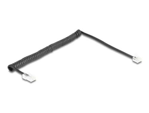 Delock Telefon csavart kábel RJ11 apa - RJ45 apa fekete színű 2 m (DL-88479)