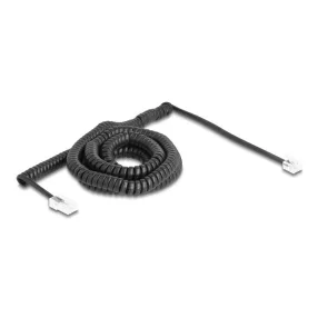   Delock Telefon csavart kábel RJ11 apa - RJ45 apa fekete színű 10 m (DL-88482)