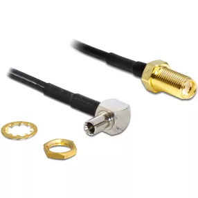   Delock TS-9 90  dugó > SMA Jack 145 mm adapter (DL-88487)