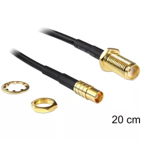 Delock SMA jack > MCX jack, 200 mm (DL-88577)