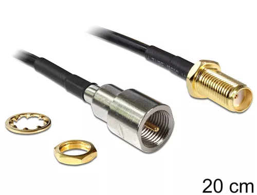 Delock antennakábel SMA csatlakozódoboz> FME dugó 200 mm (DL-88587)