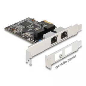   Delock PCI Express x1 kártya - 2 x RJ45 Gigabit LAN (DL-88615)