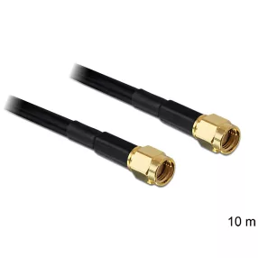   Delock RP-SMA dugó > RP-SMA dugó LMR 195, 10 m (DL-88658)