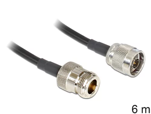 Delock N dugó > N jack LMR195, 6 m (DL-88683)
