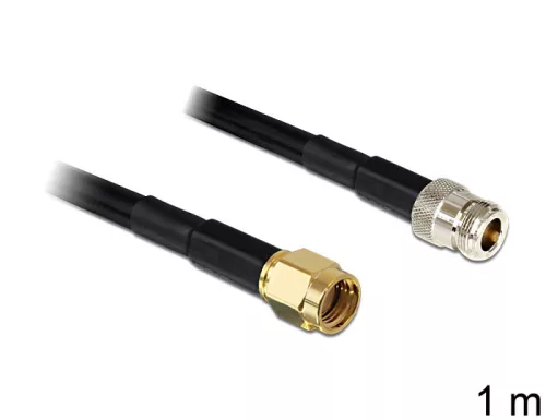Delock RP-SMA dugó > N jack LMR195, 1 m (DL-88684)