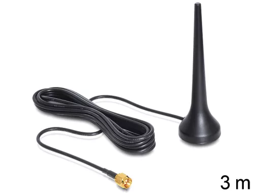 Delock GSM négysávos antenna SMA 2 dBi mindenirányú (DL-88690)