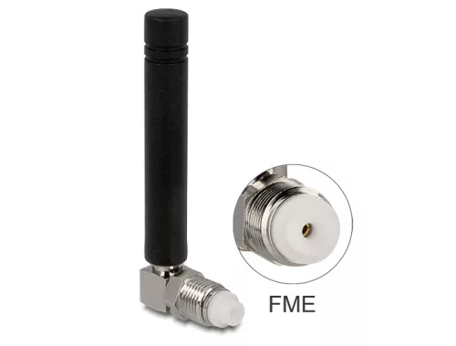 Delock GSM négysávos antenna FME 2 dBi 90  mindenirányú fix fekete (DL-88767)