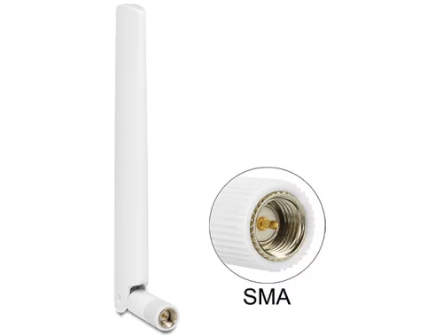 Delock LTE antenna SMA 1 ~ 2.5 dBiminden irányú antenna flexibilis csatlakozóval (DL-88790)