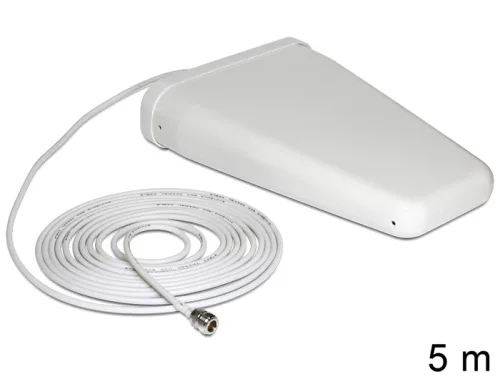 Delock LTE 20/1/3/7 sávos kültéri antenna, N jack 8 ~ 9 dBi irányított, fehér (DL-88808)