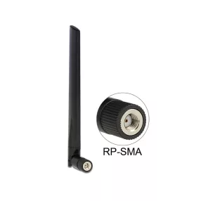   Delock WLAN 802.11 ac/a/h/b/g/n RP-SMA antenna 3 ~ 5 dBi mindenirányú csatlakozással (DL-88898)