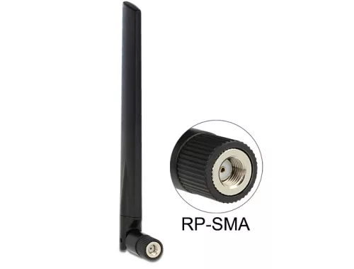 Delock WLAN 802.11 ac/a/h/b/g/n RP-SMA antenna 3 ~ 5 dBi mindenirányú csatlakozással (DL-88898)