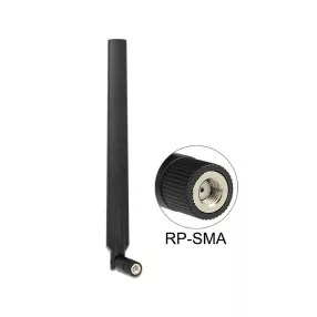  Delock WLAN 802.11 ac/a/h/b/g/n RP-SMA antenna 4 ~ 7 dBi mindenirányú csatlakozóval (DL-88899)