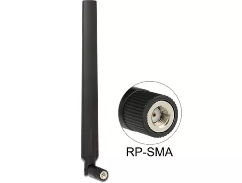 Delock WLAN 802.11 ac/a/h/b/g/n RP-SMA antenna 4 ~ 7 dBi mindenirányú csatlakozóval (DL-88899)